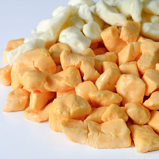 Color Cheddar Cheese Curds